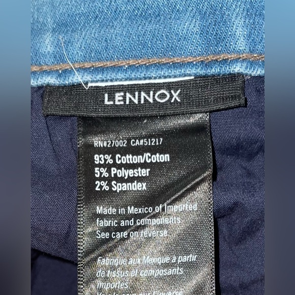 Paige Jeans Mens 29x30 Blue Lennox Slim Stretch Mid Rise Medium Wash Stretch New - Picture 8 of 8